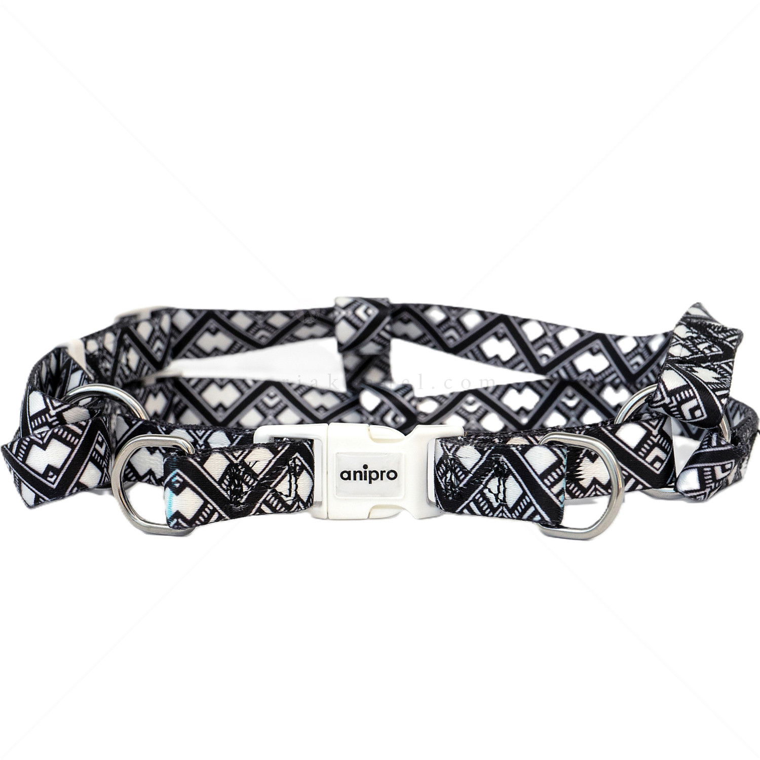 Нагръдник ANIPRO Soft Touch Ethno, размер S, лента с бяла тока