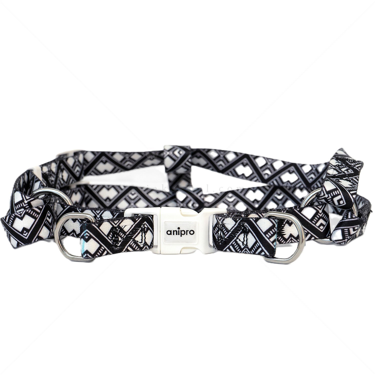 Нагръдник ANIPRO Soft Touch Ethno, размер M, лента с бяла тока
