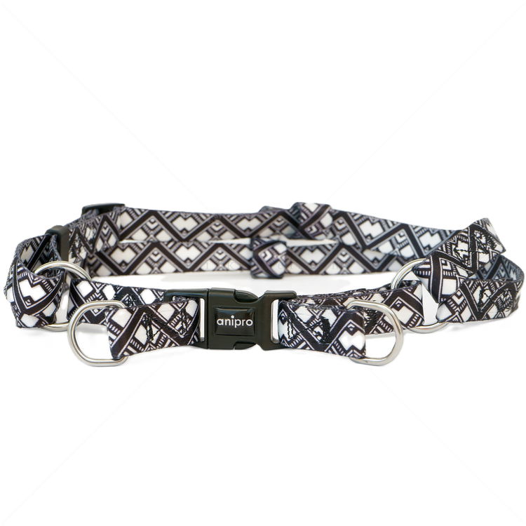 Нагръдник ANIPRO Soft Touch Ethno, размер S, лента с черна тока