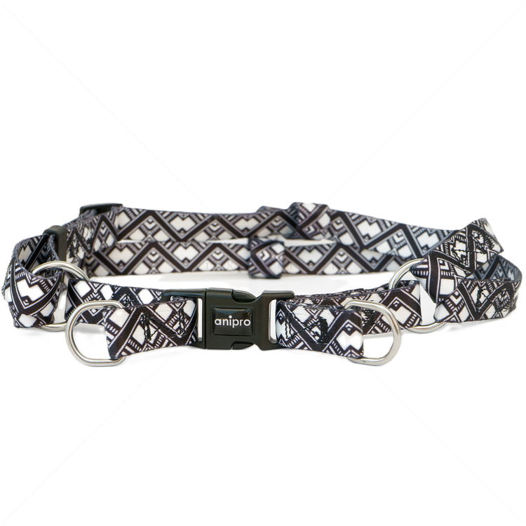 Нагръдник ANIPRO Soft Touch Ethno, размер L, лента с черна тока