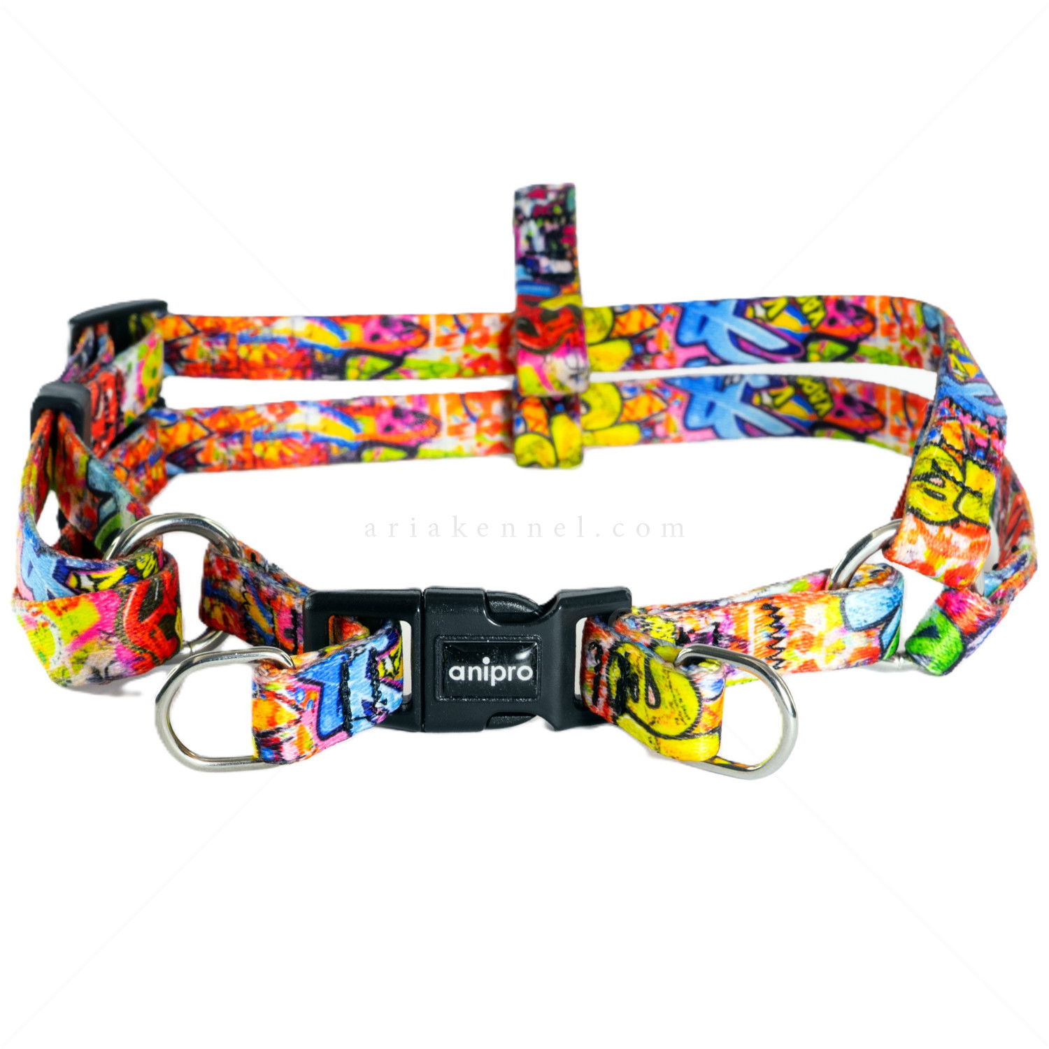 Нагръдник ANIPRO Soft Touch Dog Of The City, размер S, лента с черна тока