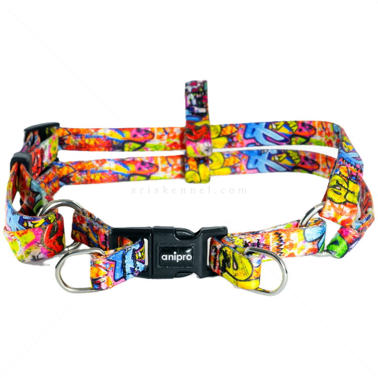 Нагръдник ANIPRO Soft Touch Dog Of The City, размер M, лента с черна тока