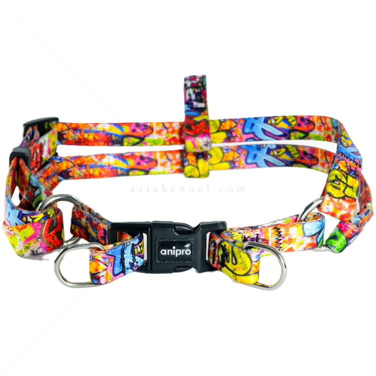 Нагръдник ANIPRO Soft Touch Dog Of The City, размер L, лента с черна тока