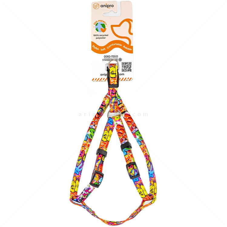 Нагръдник ANIPRO Soft Touch Dog Of The City, размер L, лента с черна тока