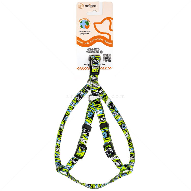 Нагръдник ANIPRO Soft Touch Dog Selfie, размер M, лента с черна тока