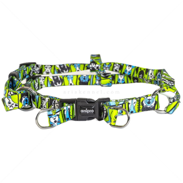 Нагръдник ANIPRO Soft Touch Dog Selfie, размер L, лента с черна тока