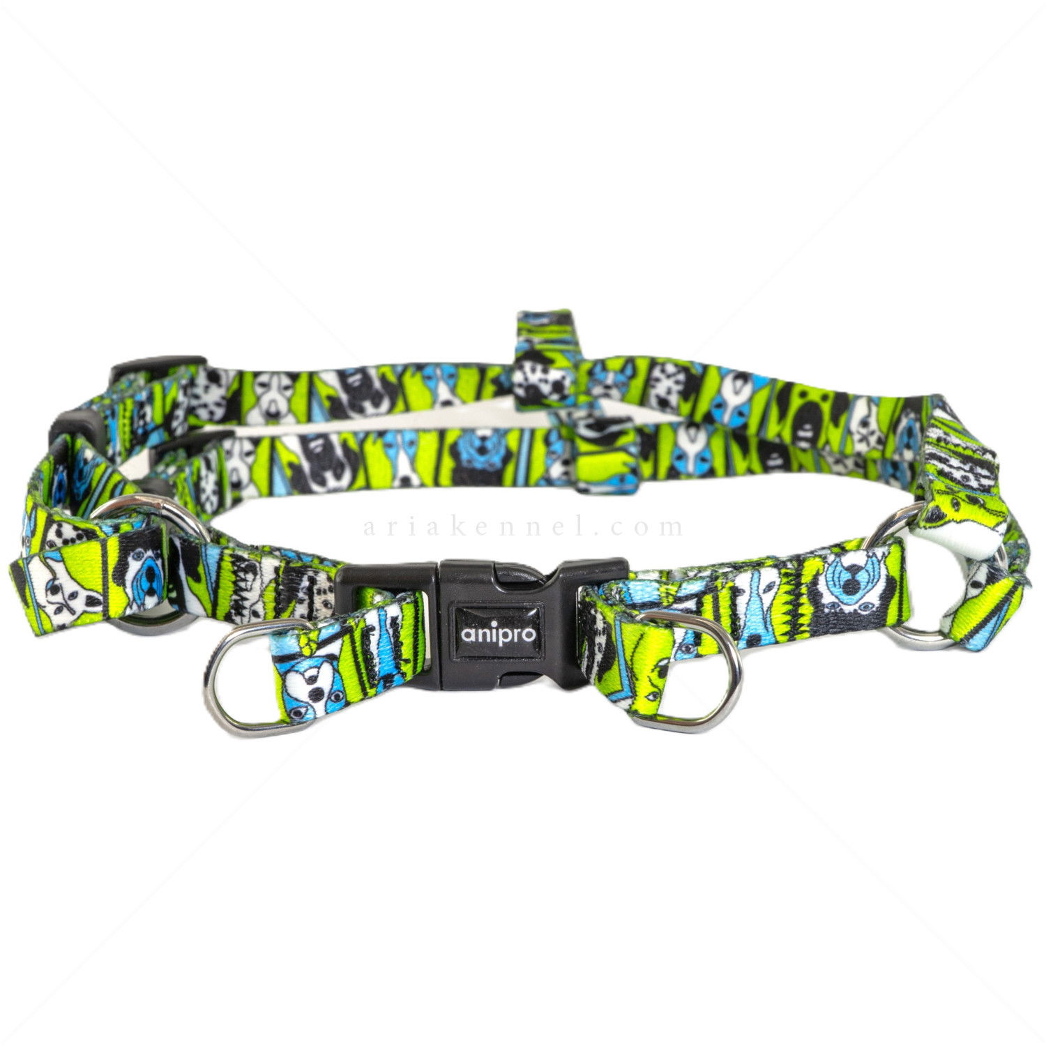 Нагръдник ANIPRO Soft Touch Dog Selfie, размер L, лента с черна тока