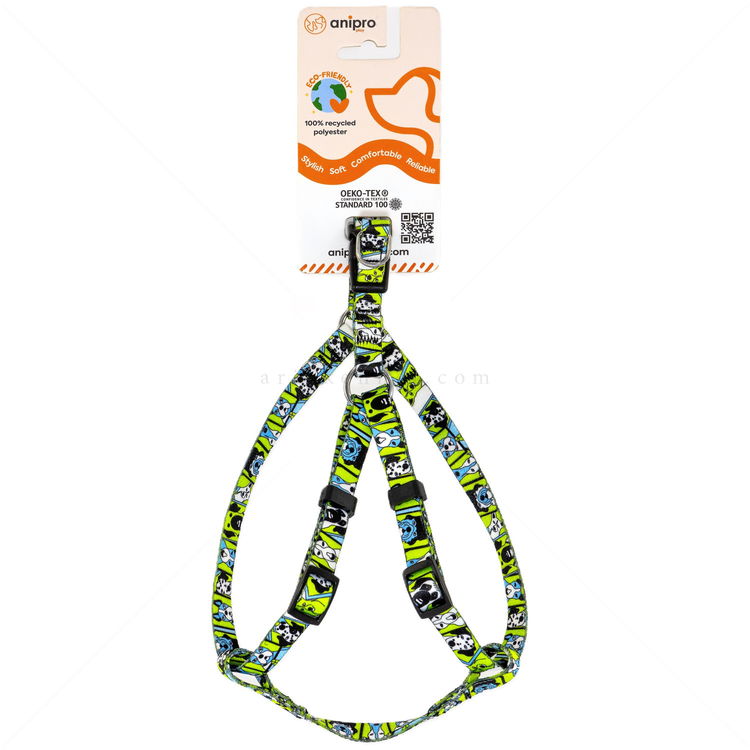 Нагръдник ANIPRO Soft Touch Dog Selfie, лента с черна тока