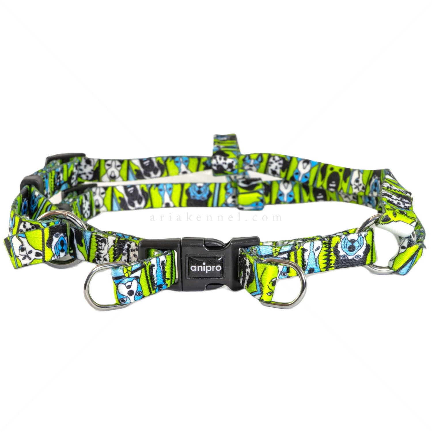 Нагръдник ANIPRO Soft Touch Dog Selfie, лента с черна тока