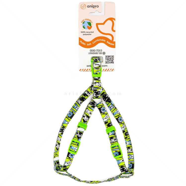Нагръдник ANIPRO Soft Touch Dog Selfie, размер L, лента със светлозелена тока
