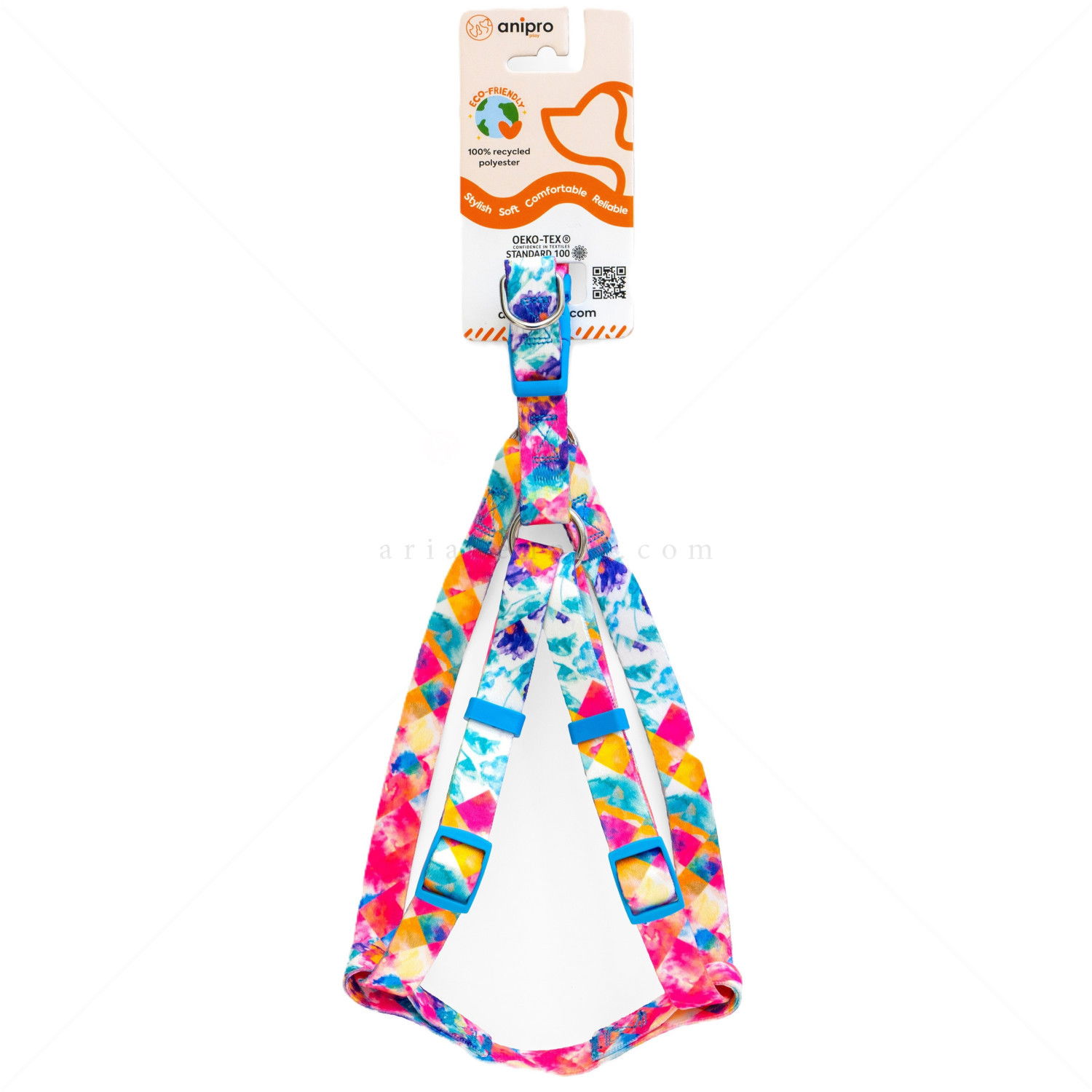 Нагръдник ANIPRO Soft Touch Bold And Beautiful, размер L, лента с тюркоазена тока