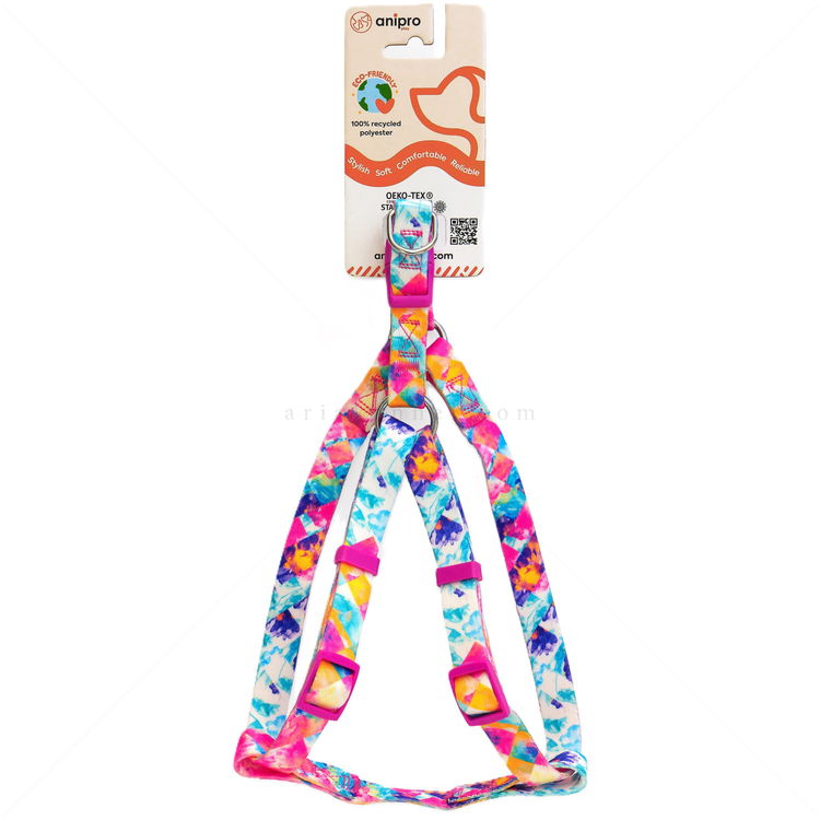 Нагръдник ANIPRO Soft Touch Bold And Beautiful, лента с цикламена тока