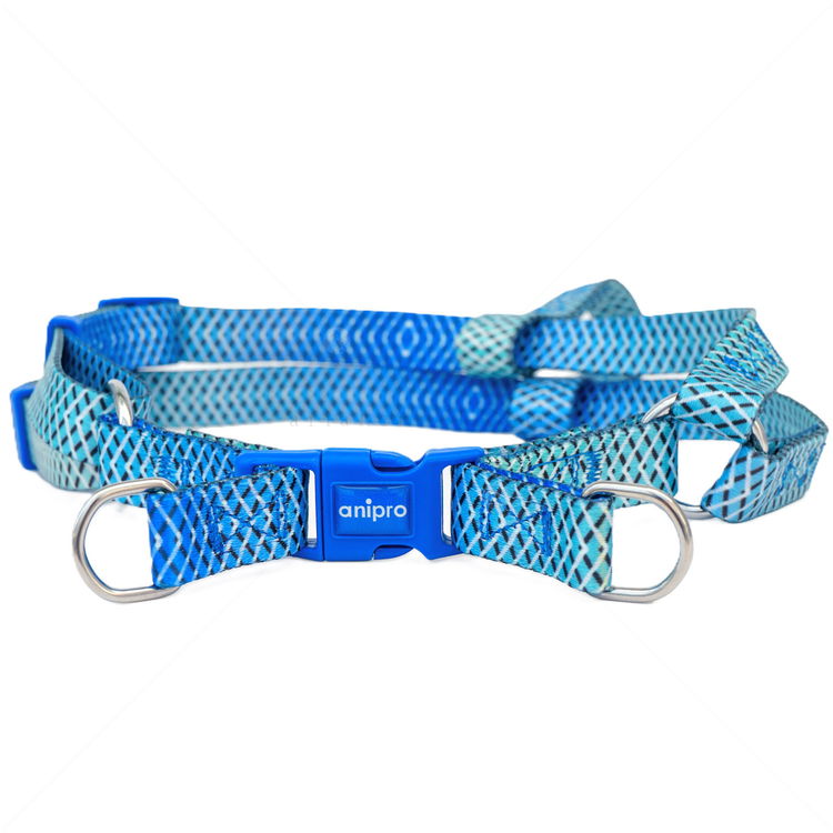 Нагръдник ANIPRO Soft Touch Let's Go, размер S, лента със синя тока