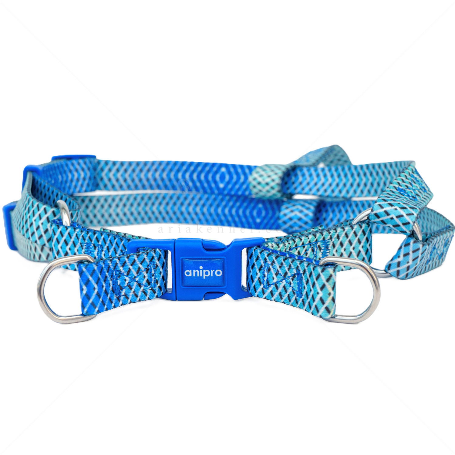 Нагръдник ANIPRO Soft Touch Let's Go, размер L, лента със синя тока