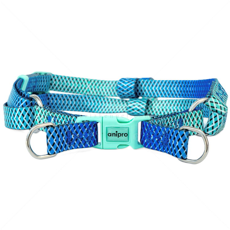 Нагръдник ANIPRO Soft Touch Let's Go, размер S, лента с ментово зелена тока