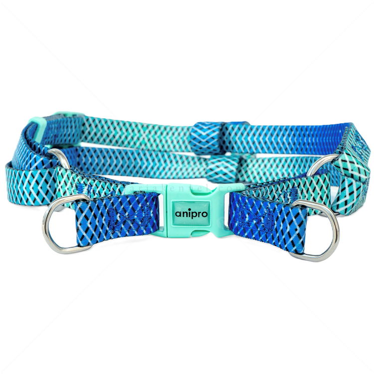 Нагръдник ANIPRO Soft Touch Let's Go, размер M, лента с ментово зелена тока