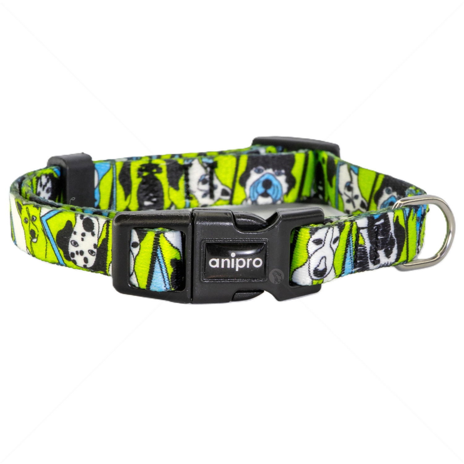 Нашийник ANIPRO Soft Touch Dog Selfie, размер S, с черна тока