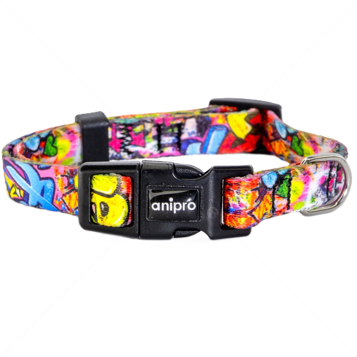 Нашийник ANIPRO Soft Touch Dog Of The City, размер S, с черна тока