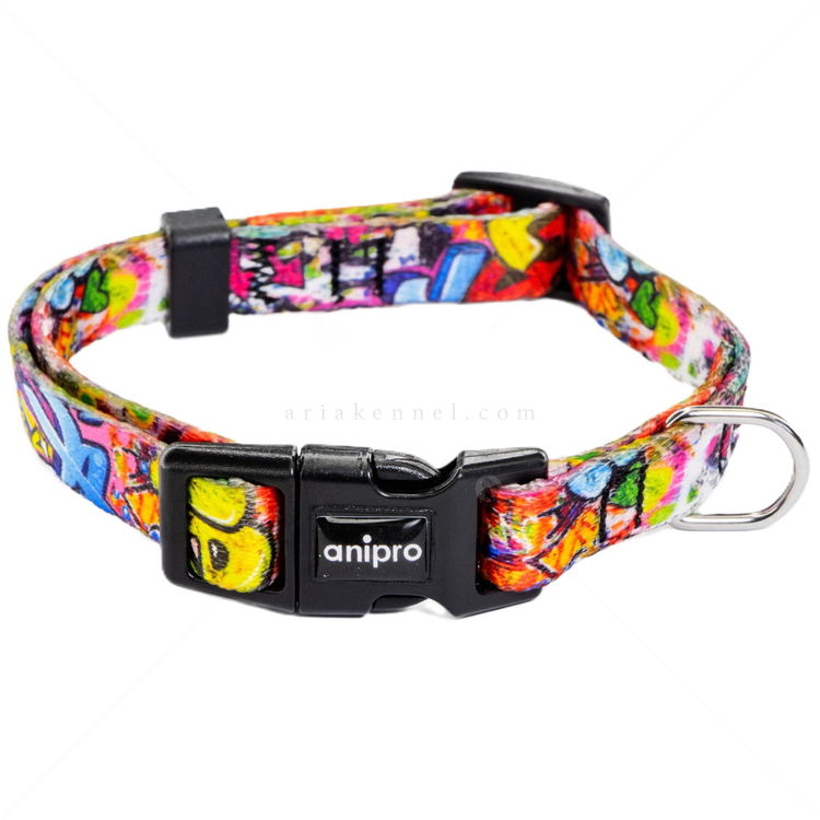 Нашийник ANIPRO Soft Touch Dog Of The City, с черна тока