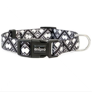 Нашийник ANIPRO Soft Touch Ethno, размер L, с черна тока