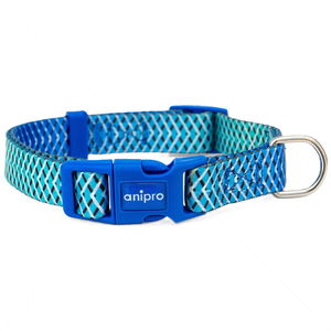 Нашийник ANIPRO Soft Touch Let's Go, размер L, със синя тока