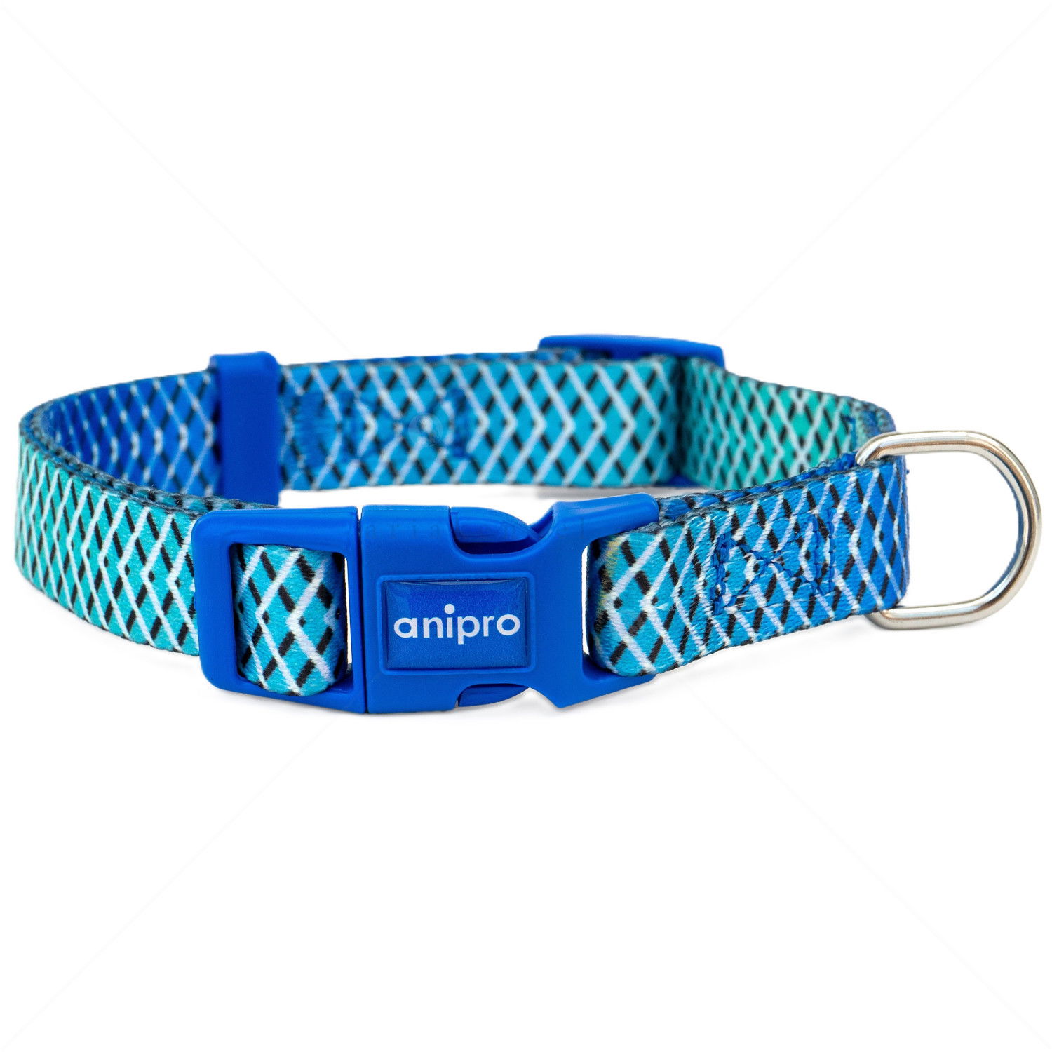 Нашийник ANIPRO Soft Touch Let's Go, със синя тока