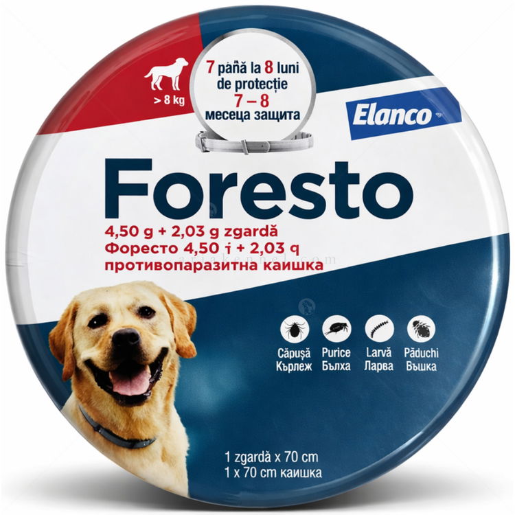 Противопаразитна каишка за куче FORESTO 70 см
