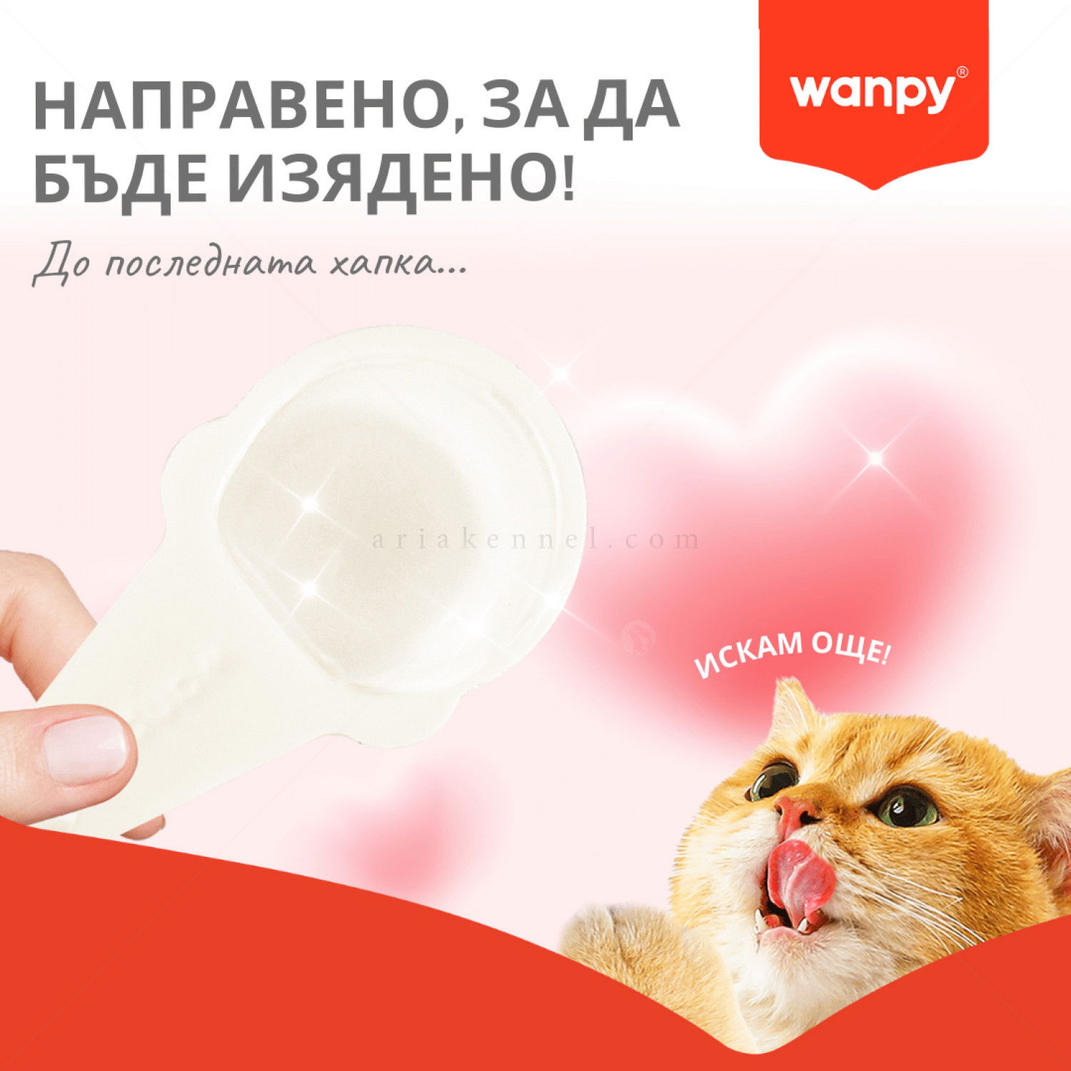 Лъжичка с кремообразно лакомство със сьомга WANPY Creamy Treat Salmon