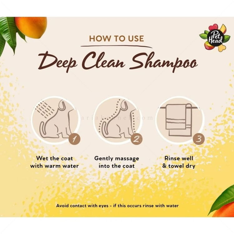 Дълбоко почистващ шампоан с тропически аромат и тройно действие PET HEAD Ultimutt Clean 3-in-1 Deep Clean Shampoo