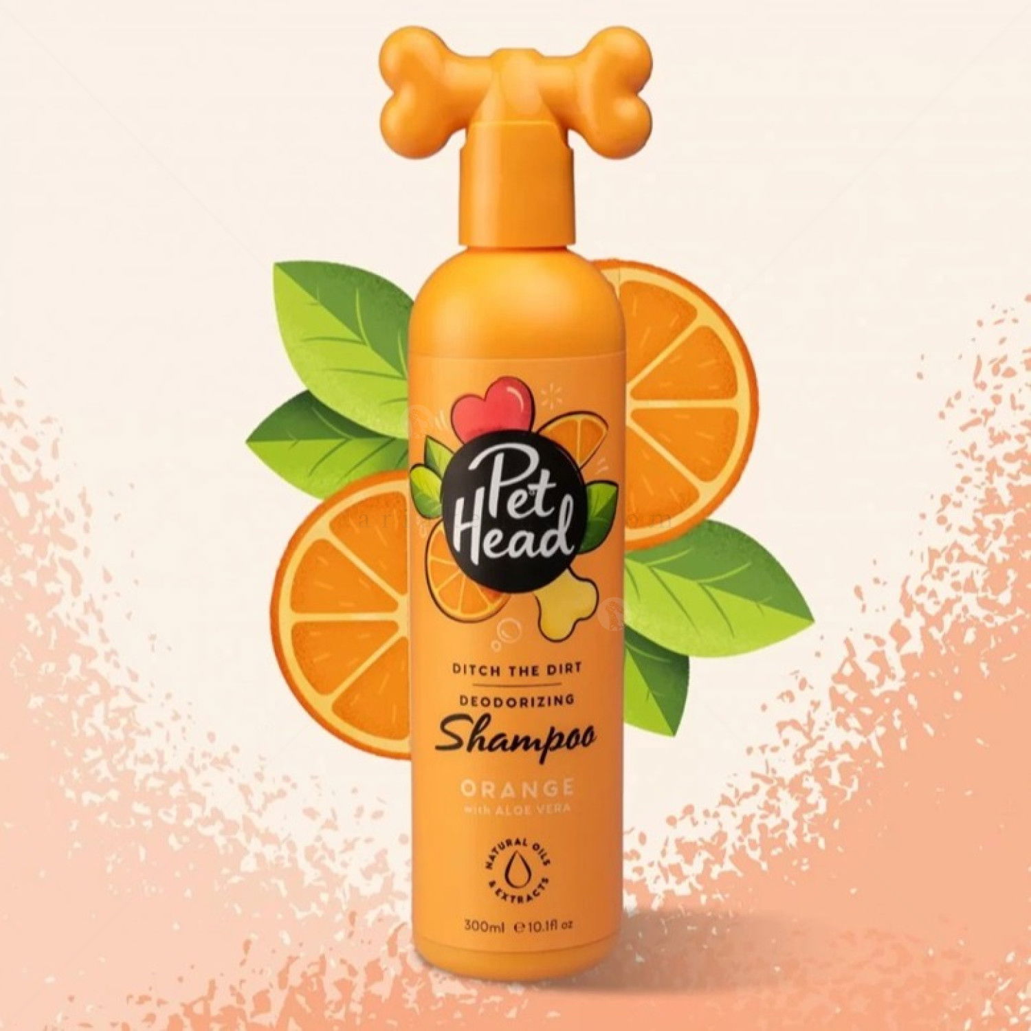 Дезодориращ шампоан с портокал и алое вера PET HEAD Ditch The Dirt Deodorizing Shampoo