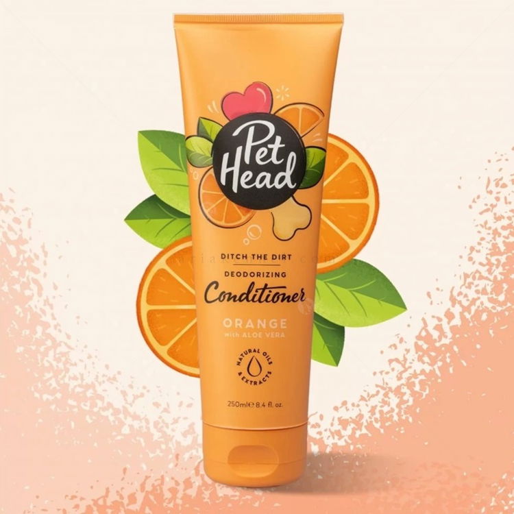 Дезодориращ балсам с портокал и алое вера PET HEAD Ditch The Dirt Deodorizing Conditioner