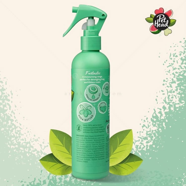 Спрей за лесно разресване с диня и масло от ший PET HEAD Furtastic Knot Detangler Spray