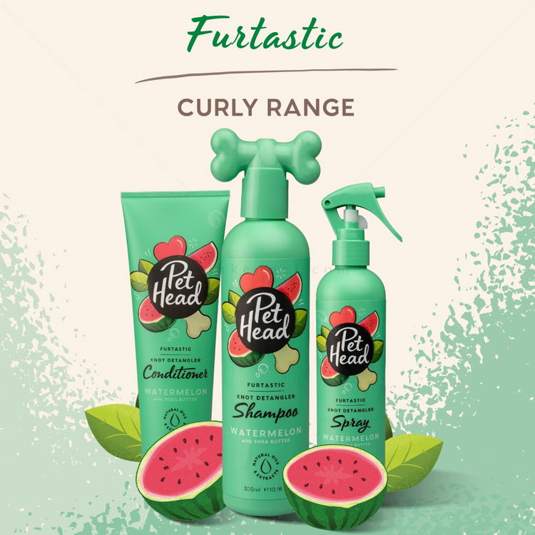 Спрей за лесно разресване с диня и масло от ший PET HEAD Furtastic Knot Detangler Spray