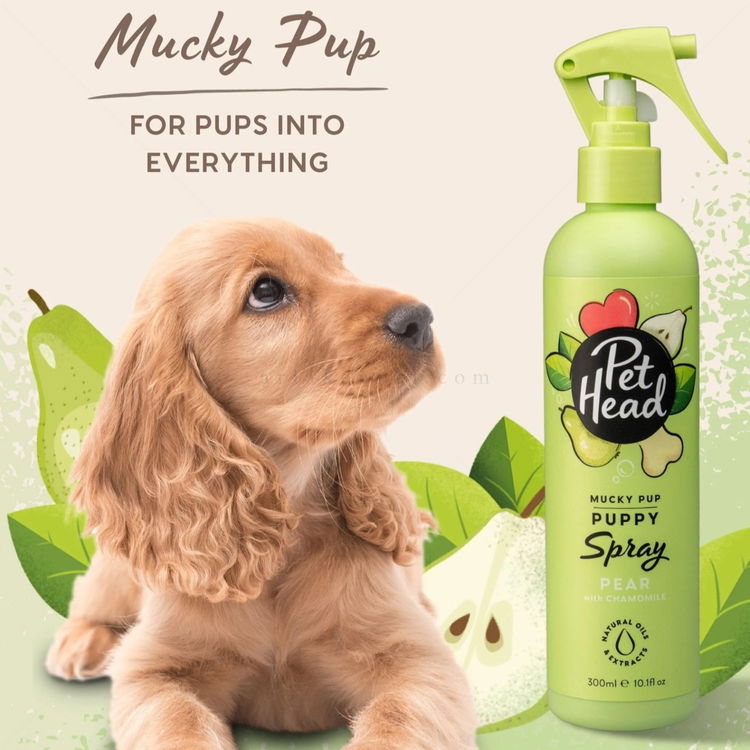Дезодориращ спрей за малки кученца с круша и лайка PET HEAD Mucky Puppy Spray