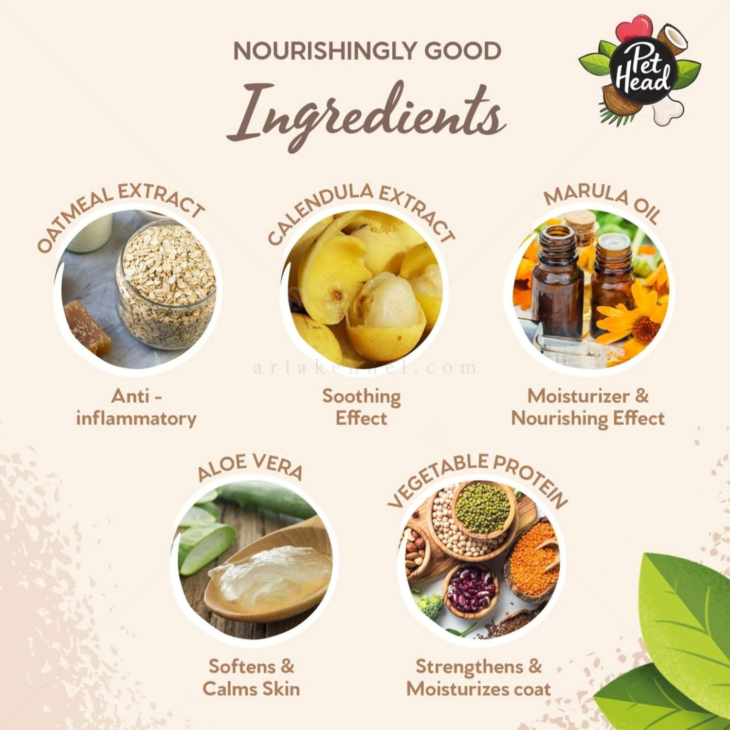 Шампоан за кучета с чувствителна кожа с кокос и масло от марула PET HEAD Sensitive Soul Delicate Skin Shampoo