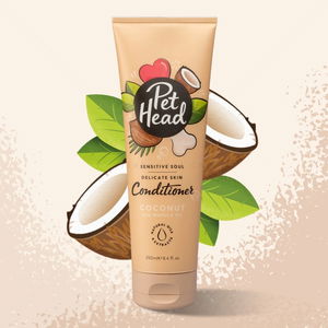 Балсам за кучета с чувствителна кожа с кокос и масло от марула PET HEAD Sensitive Soul Delicate Skin Conditioner