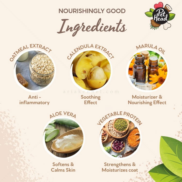 Дезодориращ спрей за кучета с чувствителна кожа с кокос и масло от марула PET HEAD Sensitive Soul Delicate Skin Spray