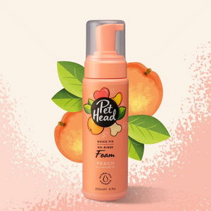 Шампоан-пяна без отмиване с праскова и арганово масло PET HEAD Quick Fix No-Rinse Foam