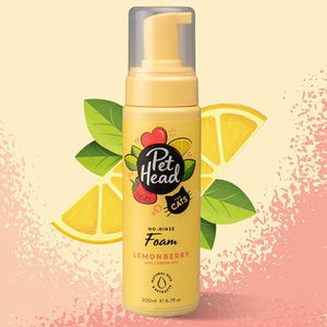 Шампоан-пяна без отмиване за котки с масло от лимон и алое вера PET HEAD Felin Good No-Rinse Foam
