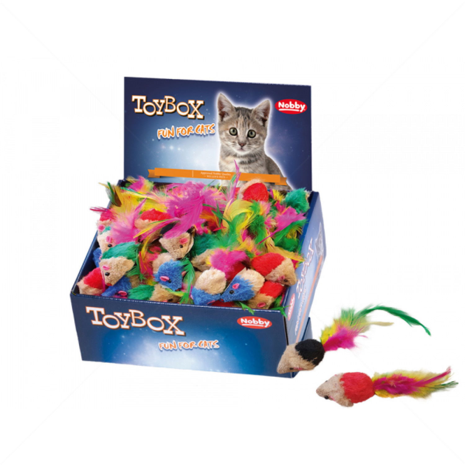 NOBBY Играчка Плюшена мишка с перца, различни цветове