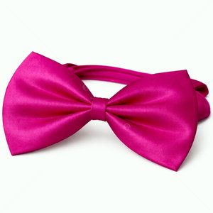 Папийонка от текстил MINA PET, цвят маджента