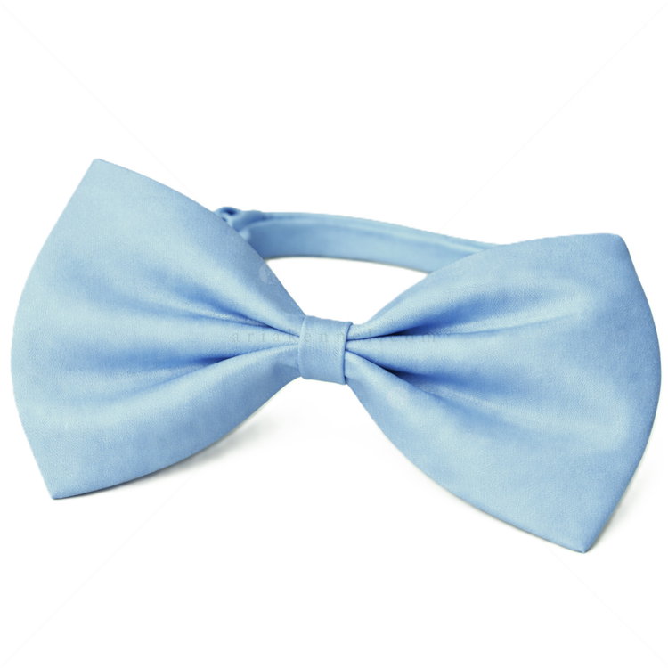 Папийонка от текстил MINA PET, светлосиня