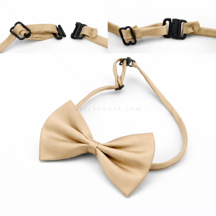 Папийонка от текстил MINA PET, бяла