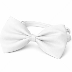 Папийонка от текстил MINA PET, бяла