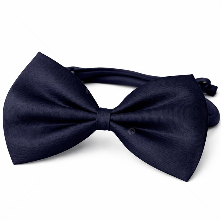 Папийонка от текстил MINA PET, тъмносиня