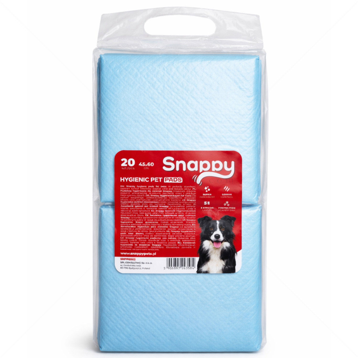 Хигиенни подложки/Пелени за кучета, размер M, SNAPPY