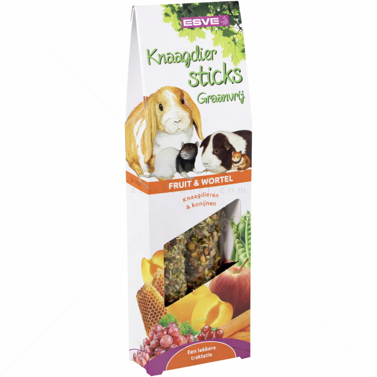 Крекери с плодове и моркови за зайци и други гризачи ESVE 2 броя
