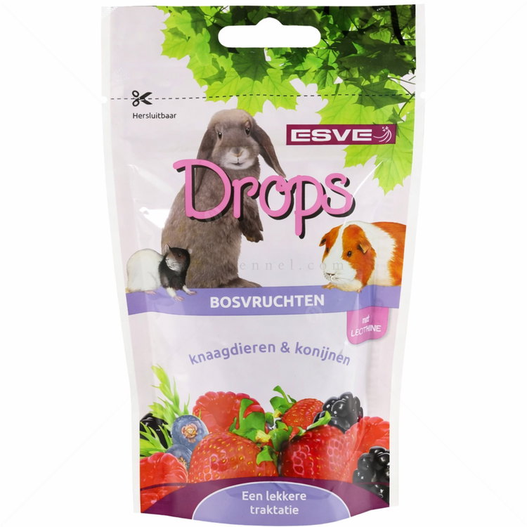 Дропс с горски плодове за зайци и други гризачи 75 гр ESVE