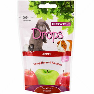 Дропс със сушени ябълки за зайци и други гризачи 75 гр ESVE