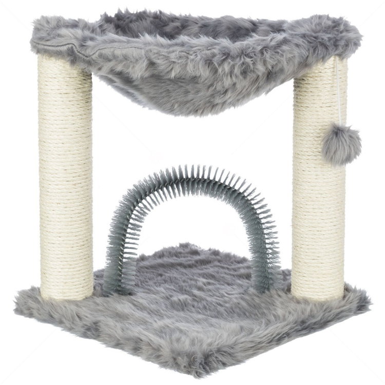 Катерушка с драскало, хамак, чесало и топче TRIXIE Baza, сива